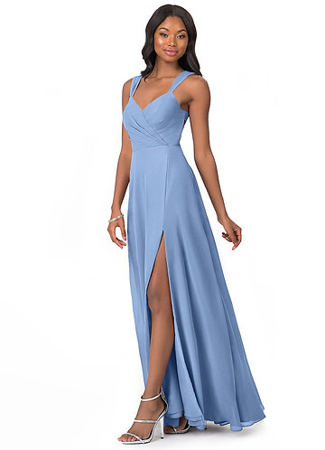 blue steel bridesmaid dresses