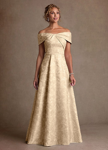 Plus Size Champagne Mother of the Bride Dress | Azazie Plus Size Champagne Mother of the Bride Dress | Azazie