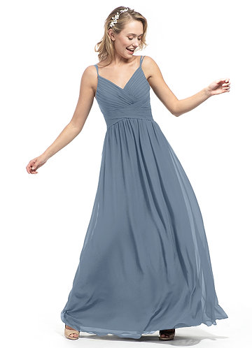 dusty blue bridesmaid dresses cheap