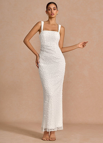 Calanthe White Maxi Dress image1
