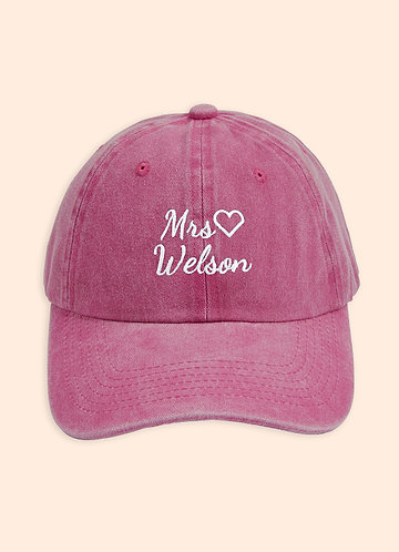 front Personalized Embroidered Bride Hat