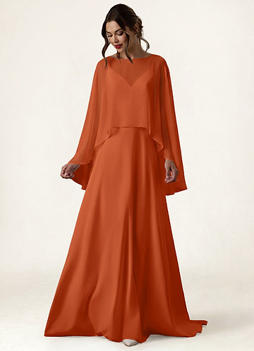 Azazie Llana Burnt Orange Maternity Bridesmaid Dresses | Azazie