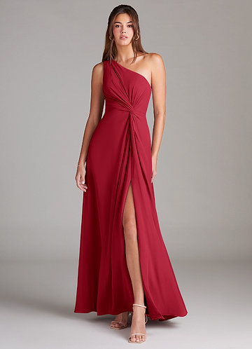 scarlet red bridesmaid dresses NOUR SCARLET RED DRESS – SONYA MODA main image 0