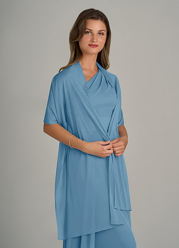 front Azazie Matching Color Ireland Mesh Shawl