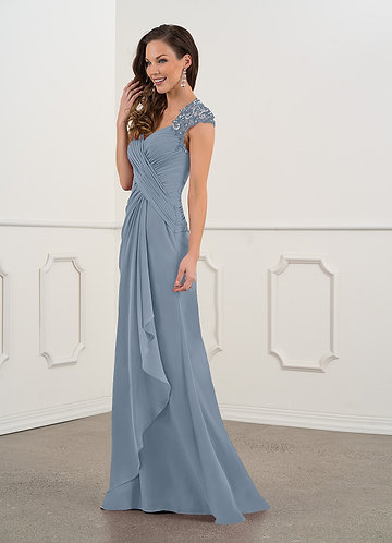 dusty blue mother of the bride dress