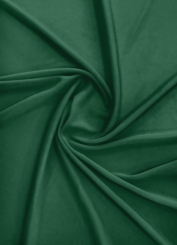 front Azazie Dark Green Stretch Mesh Fabric By the Yard