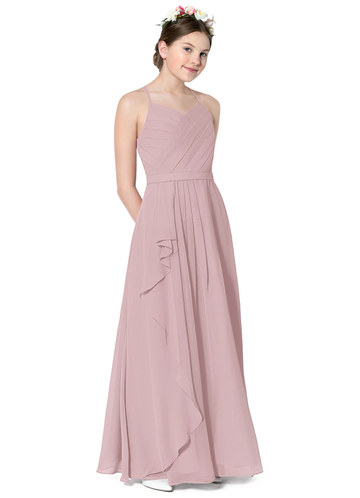 Short Chiffon Strapless Bridesmaid Dresses Vintage Mauve Plus Size main image 0