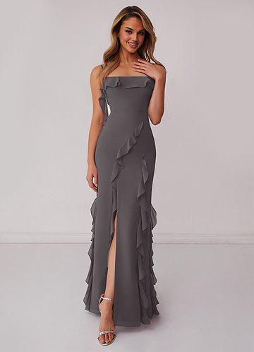 Dark Gray Bridesmaid Dresses