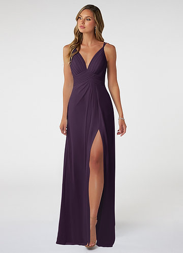 Plum lace sale bridesmaid dresses