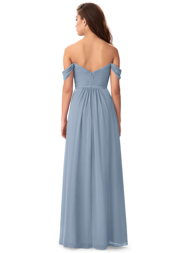 azazie dusty blue bridesmaid dresses