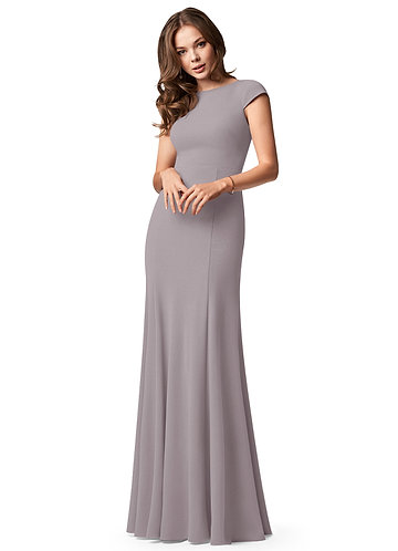 boat neck bridesmaid dress