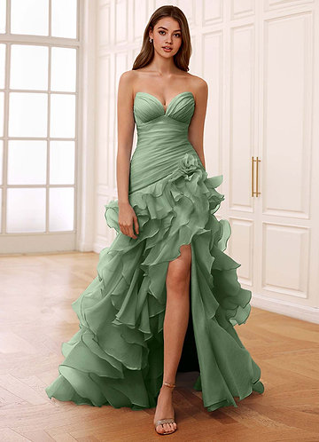green dress women prom A-line Dark Green V Neck Sequined Tulle Prom Dresses PSK486 US0 / Custom Color