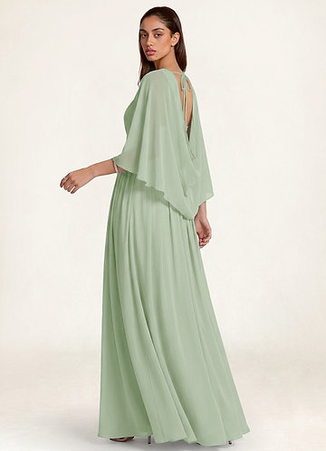 front Azazie Matching Color Classic Chiffon Shawl