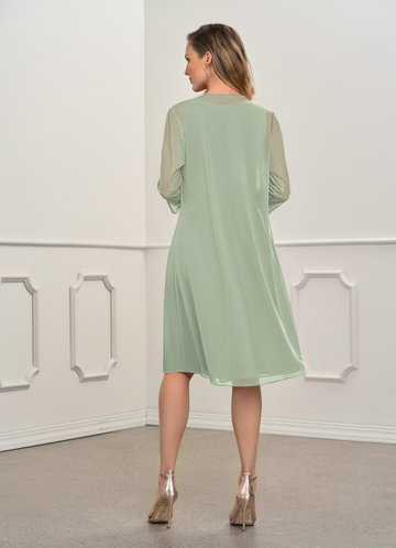 sage green mother of groom dress