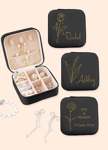 front Personalized Jewelry Case