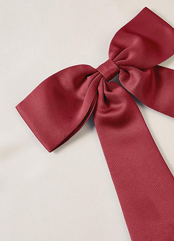 front Matching Color Bow Hair Clip