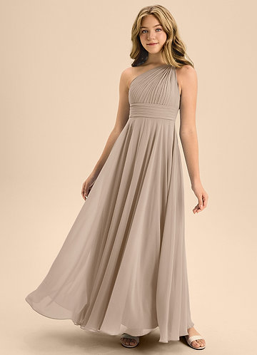 Taupe Junior Bridesmaid Dresses