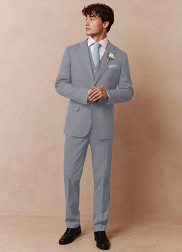 Savile Grey Wool Blend 3-Piece Suit