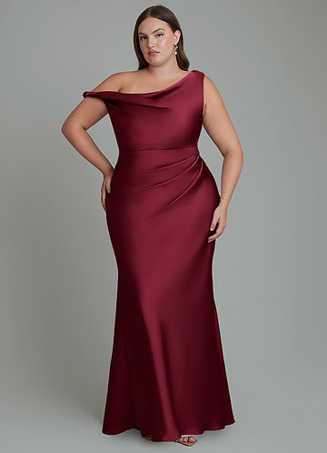 wine plus size bridesmaid dresses Burgundy Chiffon dress Vogue 8766. Women's Dress 2PC this dress is designed Color:Black Floral