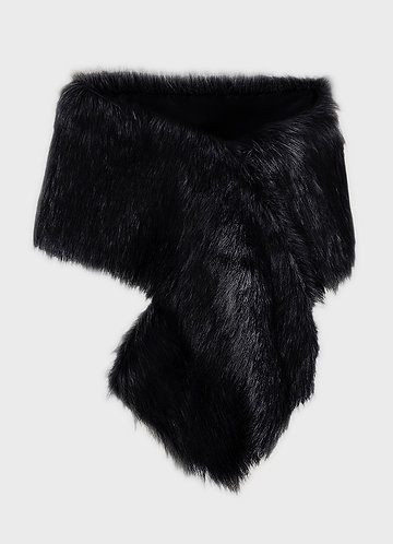 front Faux Fur Scarf Stoles Wraps