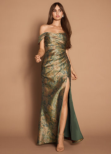 Amber Vintage Teal Gown image1