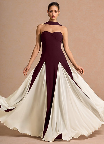 Liorena Wine Maxi Dress image1
