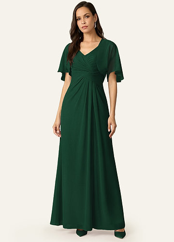 front Azazie Matching Color Salome Chiffon Wrap