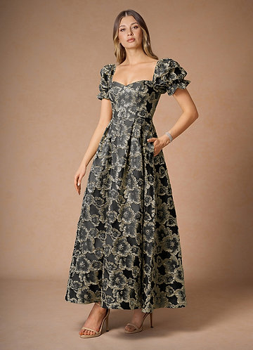 slim fit dress slacks Ever-Pretty Inclusive Plus Size Chiffon Knee-Length Ruffles Sleeve Pleated A-Line Summer Formal Wedding Guest Dress