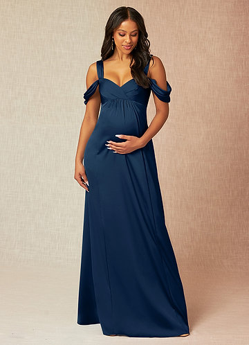 Dark Navy Maternity Bridesmaid Dresses | Azazie