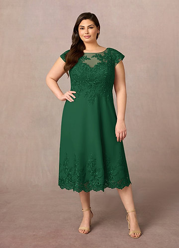 dark green mother of the bride dress plus size Azazie A-Line/Princess Chiffon Floor-Length Cape Boat Neck Specialty Mother of the Bride Dresses Dark Green