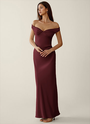 strapless open back dress Strapless Satin Black Red Long Prom Dresses with High Slit, Mermaid Bl –  morievent main image 0