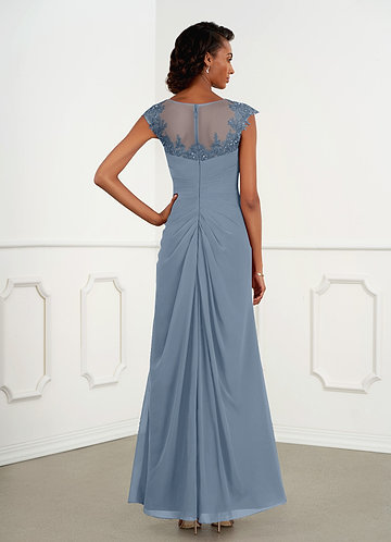 dusty blue mother of the bride dress