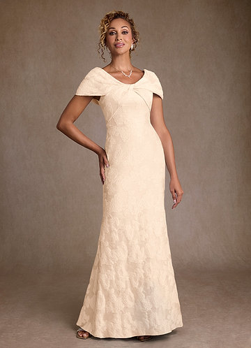 Cream Jacquard Mother Of The Bride Dresses | Azazie