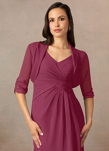 front Azazie Matching Color Hannah Chiffon Wrap