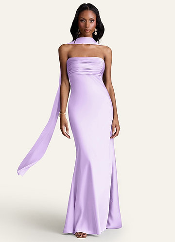 Azazie Allessia Stretch Satin Dress