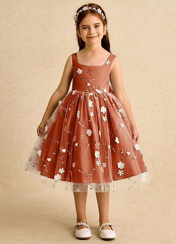 Orange Junior Bridesmaid Dresses | Azazie CA