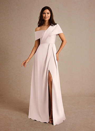 pink mother of bride dress Blushing The Dresses The 3/4 length sleeves add a touch of elegance Blush Pink Mother Of The