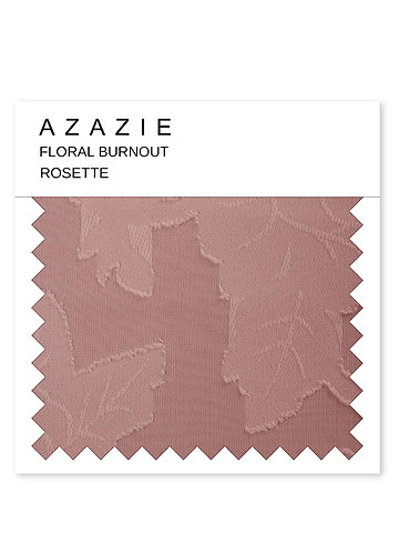 front Azazie Rosette Floral Burnout Swatch