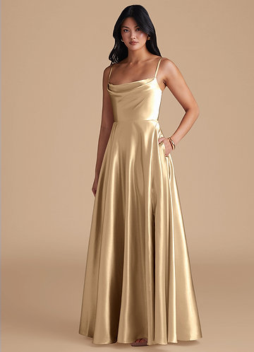 Metallic satin dress hotsell