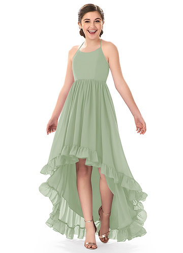 dusty sage junior bridesmaid dresses