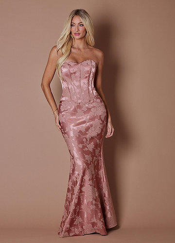 Alicia Rosewood Pink Two Piece Dress image1