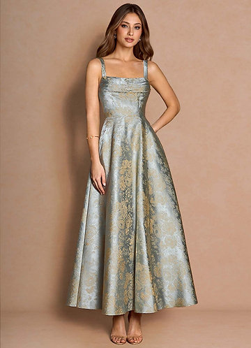 vestido Maxi Azul Vintage Lilla image1