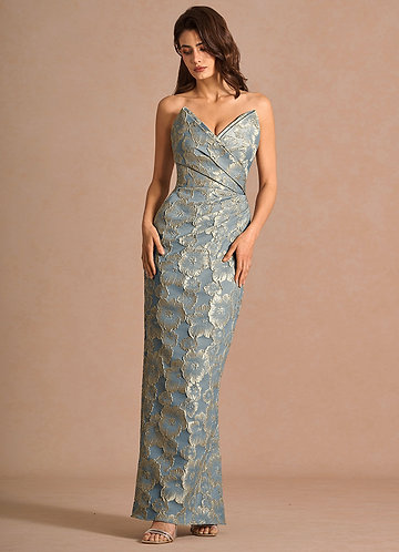 Robe Bleue Occasion Florentine - Taille 14 (US) | Occasion En Très Bon état