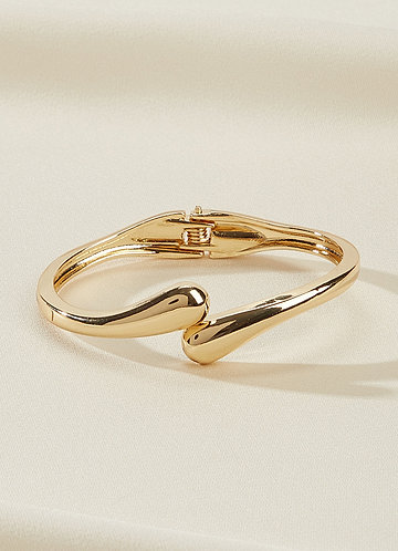 front Brazalete envolvente con forma de gota de agua