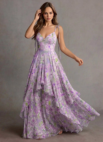 open lace back dress Purple Lavender Floral Flowers Print Casual Cotton Feel Dresses for Ladies,Short  Sleeve,Flowy Maxi Dress for Spring at Amazon Women's Clothing store