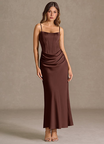 Katelyn Maxi Klänning Mocka Coco image1