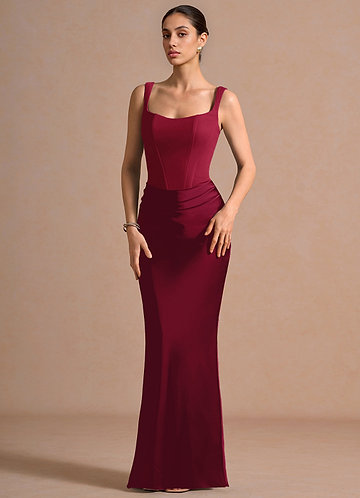 Robe Longue Merlot Mckenna image1