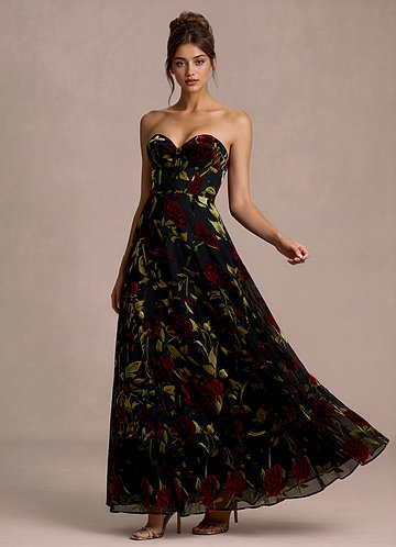 Kleid Kaelith Schwarz Multi front