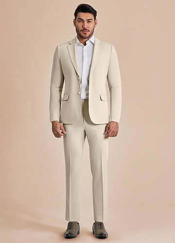front William Tan Comfort Blend Suit
