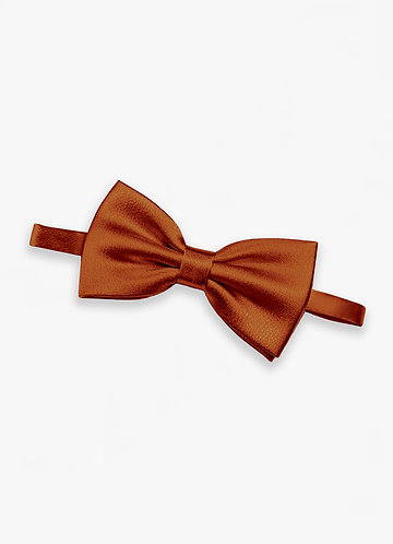 front Pajarita ajustable de satén metalizado